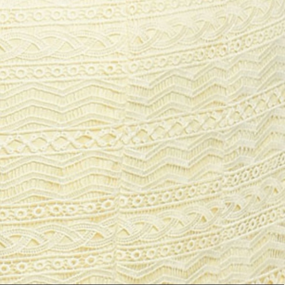 Brand New High Neck Crochet Lace Fringe Hem Dress - Picture 8 of 8